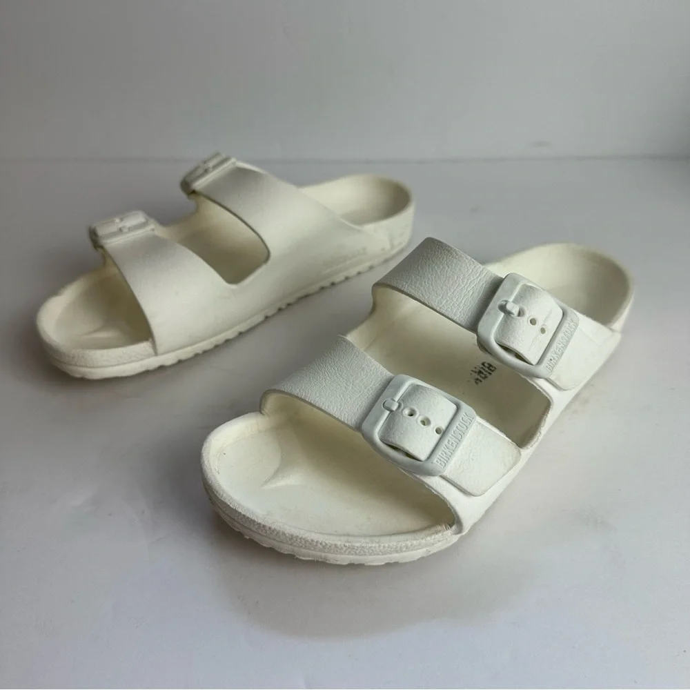 Birkenstock Arizona Sandals Youth Size 3 EU 34 Shoes EVA Beach White Washable